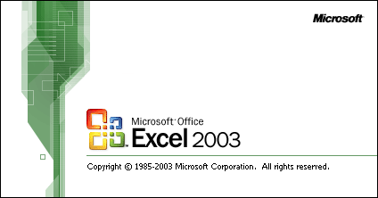 Excel 2003 Splash Page (2003)